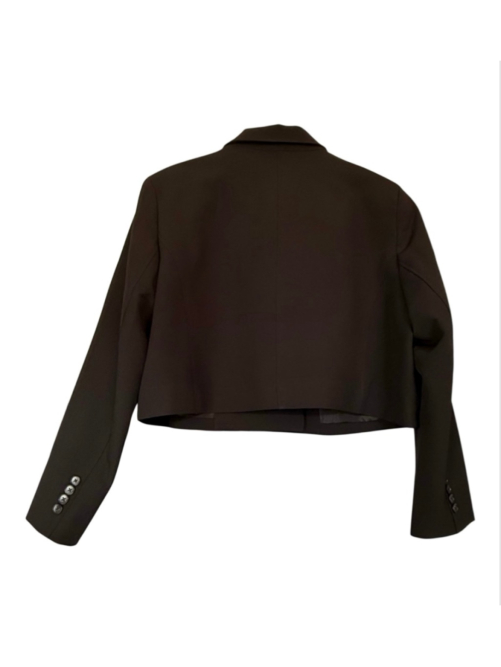 EXPRESS Black Cropped Double-Breasted Blazer XL NWT - Picture 3 of 9